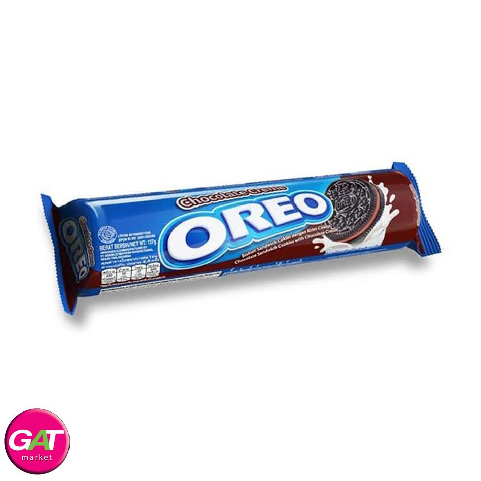 oreo بیسکویت شکلاتی با کرم شکلاتی 133 گرمی