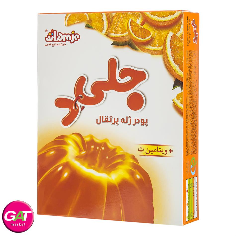 دراژه پودر ژله بدون شکر پرتقالی