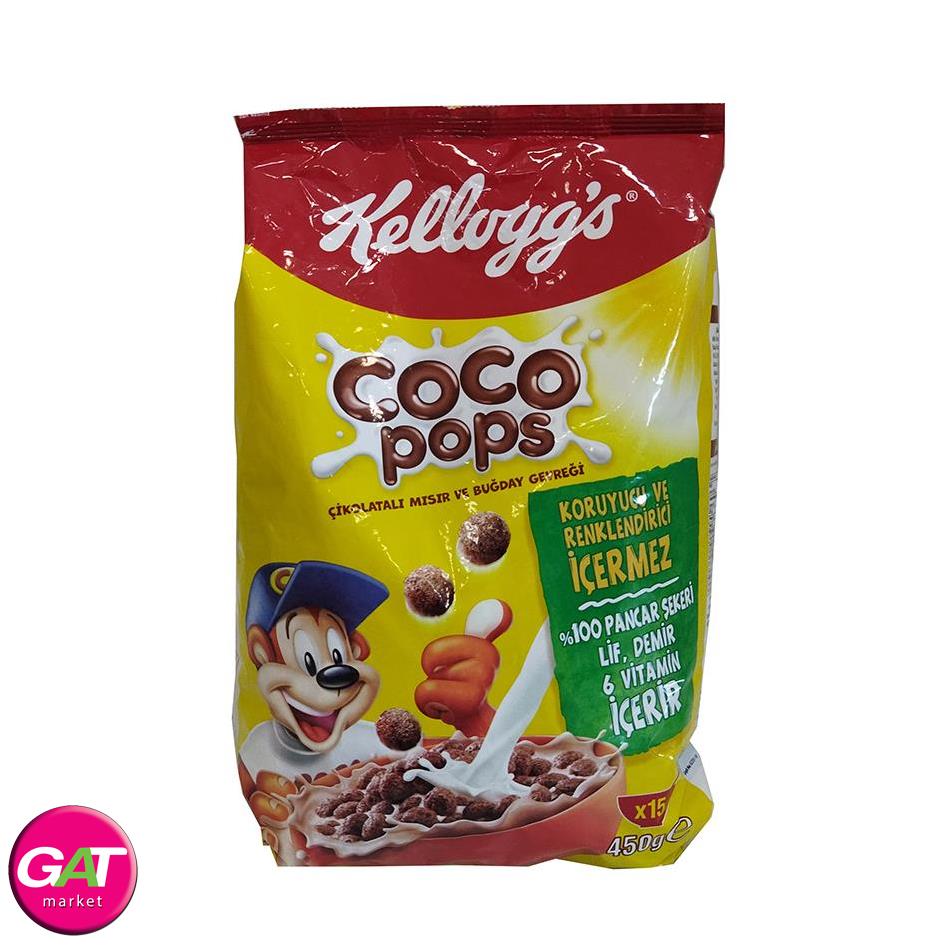 kelloggs غلات صبحانه توپی شکلاتی 450 گرم