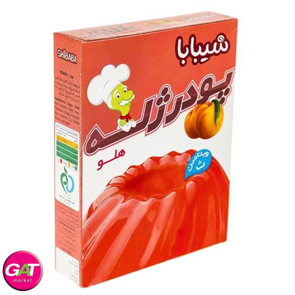 شیبابا پودر ژله 100 گرمی هلو