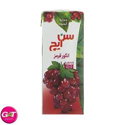 سن ایچ آبمیوه انگور قرمز بدون شکر افزوده 200 میل