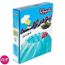 شیبابا پودر ژله 100 گرمی بلوبری